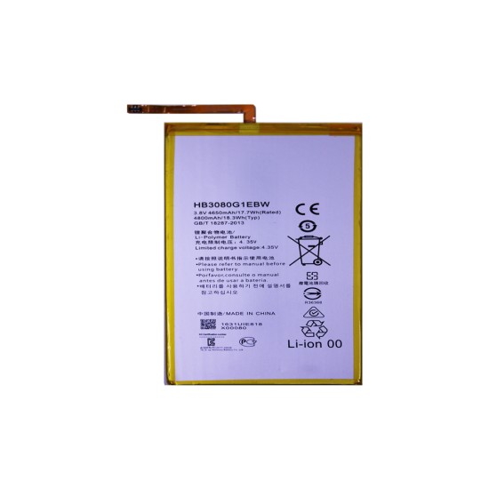 Batería HB3080G1EBW/HB3080G1EBC para Huawei Mediapad T3 10/AGS-L09/AGS-W098 4800mAh Batería HB3080G1EBW/HB3080G1EBC para Huawei Mediapad T3 10/AGS-L09/AGS-W098 4800mAh